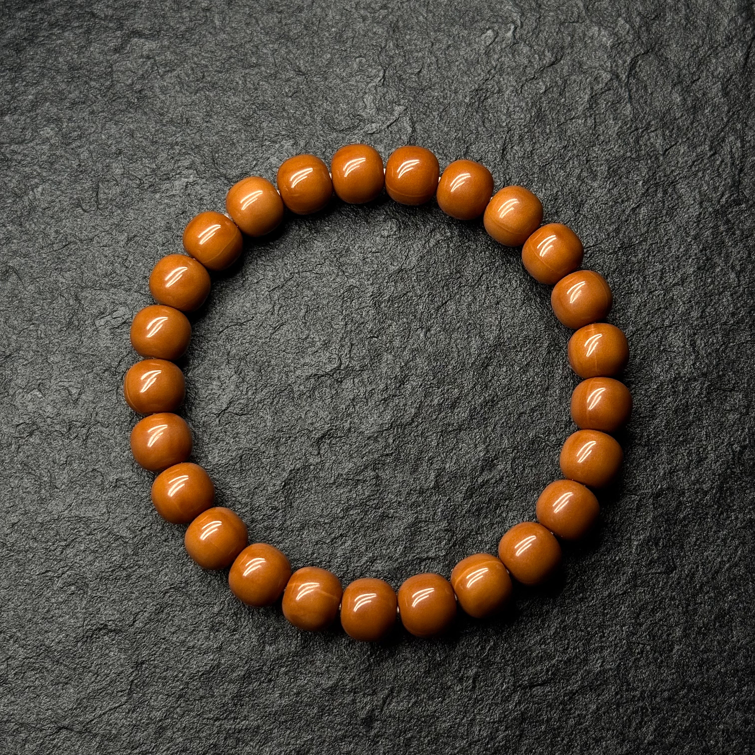 Classic Old-Style Plain Monkey Head Walnut Bracelet