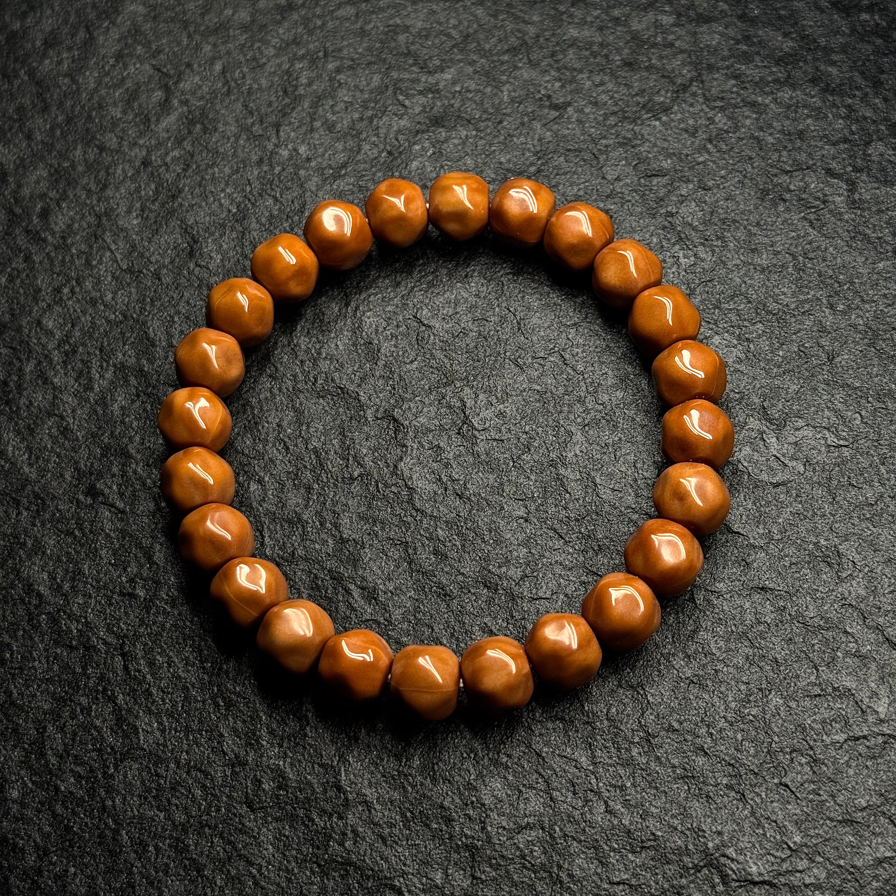 Cheese Shape Smooth Monkey Head Walnut Bracelet